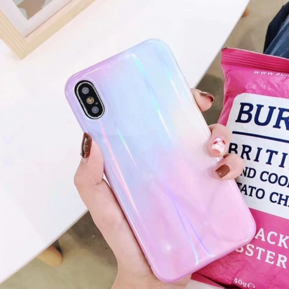 NEW iPhone 7+/8+ Blue & Purple Ombre Laser Case - Picture 2 of 3